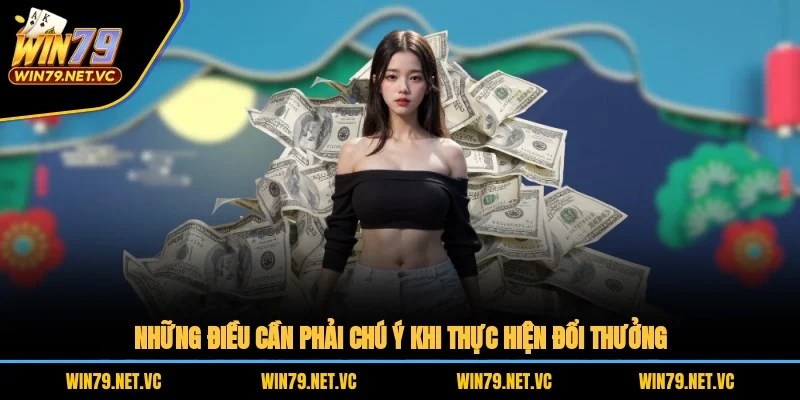 Những điều cần phải chú ý khi thực hiện đổi thưởng